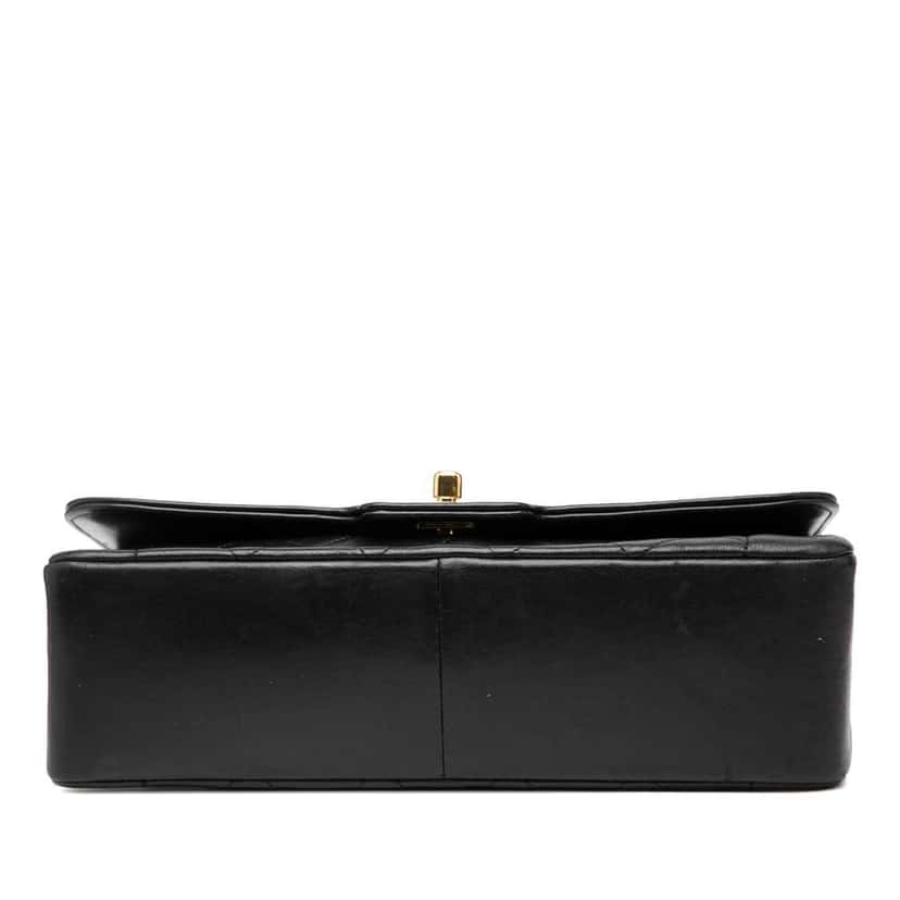 Chanel Medium Lambskin Diana Full Flap Black Leather Good condition - Inside View
