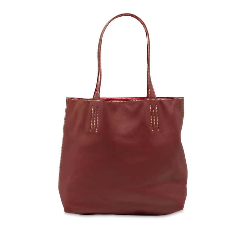 Hermès Veau Sikkim Double Sens 28 Red Leather Good condition - Front View