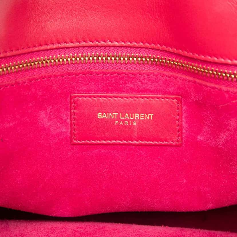 Saint Laurent Small Leather Sac De Jour Satchel Pink Leather Good condition - Box View