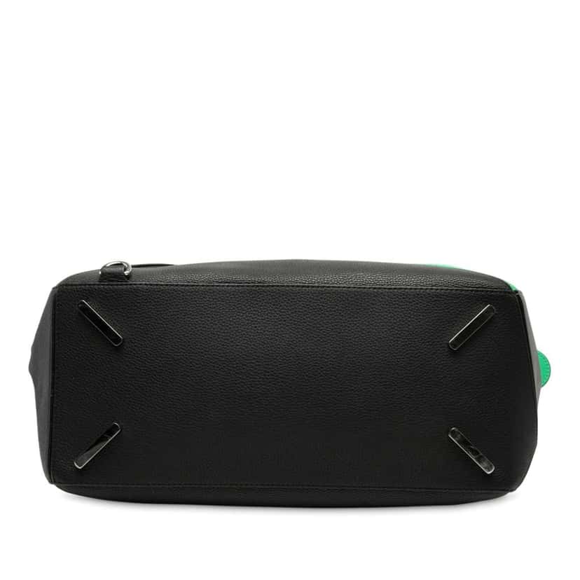 Loewe Large Multicolor Calfskin Puzzle Satchel Black Leather Good condition - Inside View