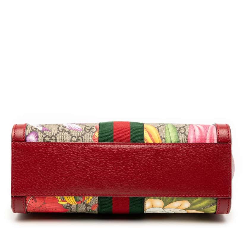 Gucci GG Flora Ophidia Satchel Brown Canvas Good condition - Inside View