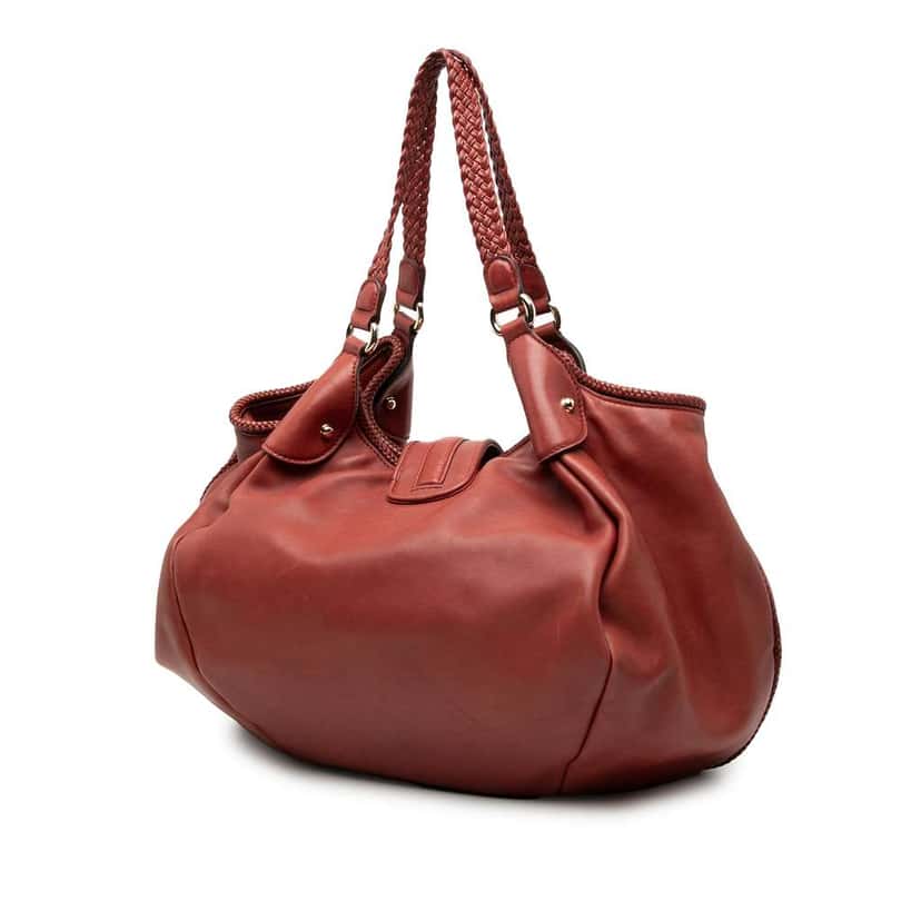 Gucci Leather Marrakech Hobo Bag Red Leather Good condition - Back View