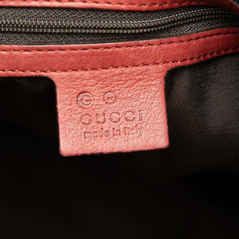 Gucci Leather Marrakech Hobo Bag Red Leather Good condition - Box View
