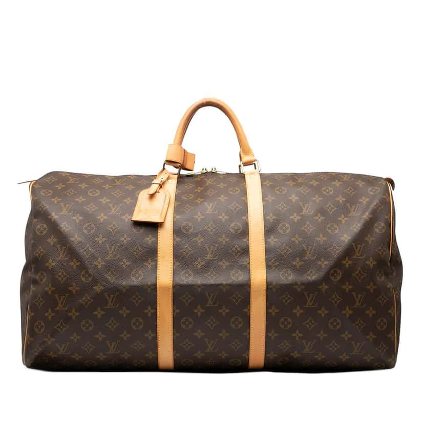 Louis Vuitton Monogram Keepall 60 Brown Good condition - Front View