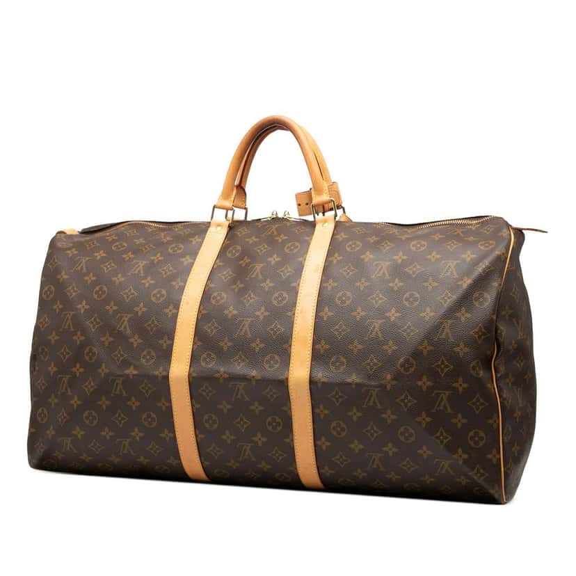 Louis Vuitton Monogram Keepall 60 Brown Good condition - Back View