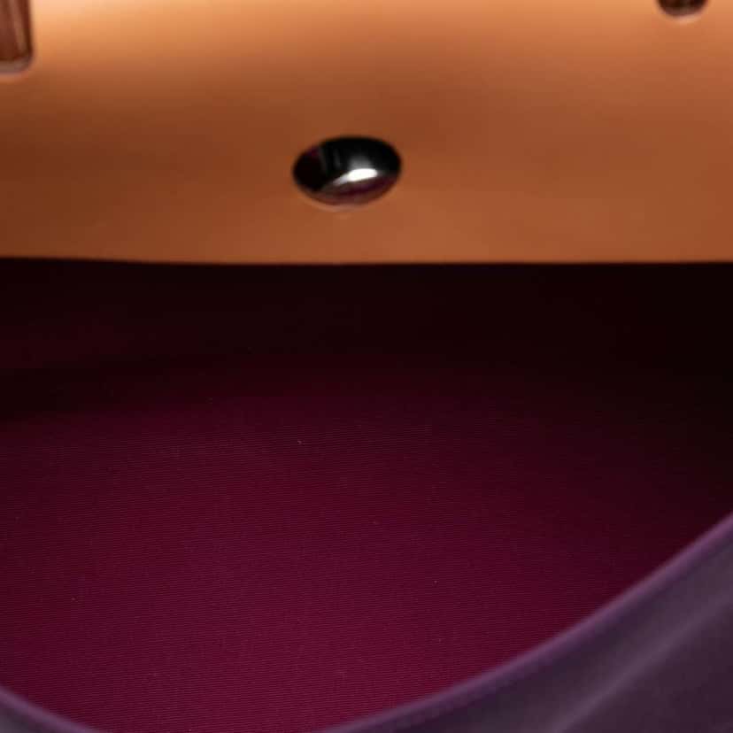 Hermès Toile Verso Herbag Zip 39 Purple Canvas Good condition - Model View