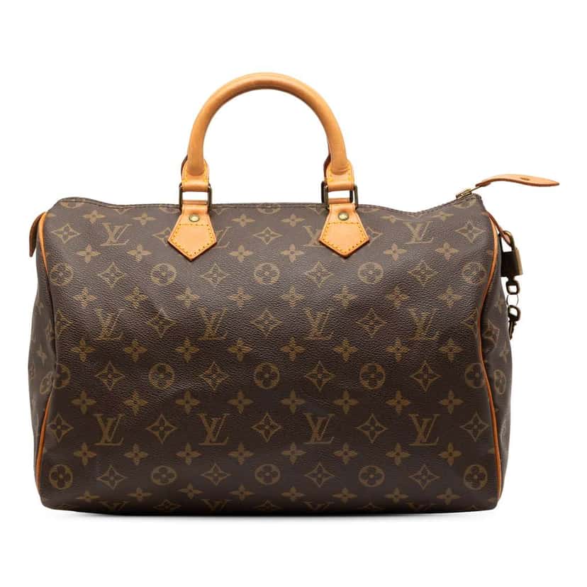 Louis Vuitton Monogram Speedy 35 Brown Good condition - Front View