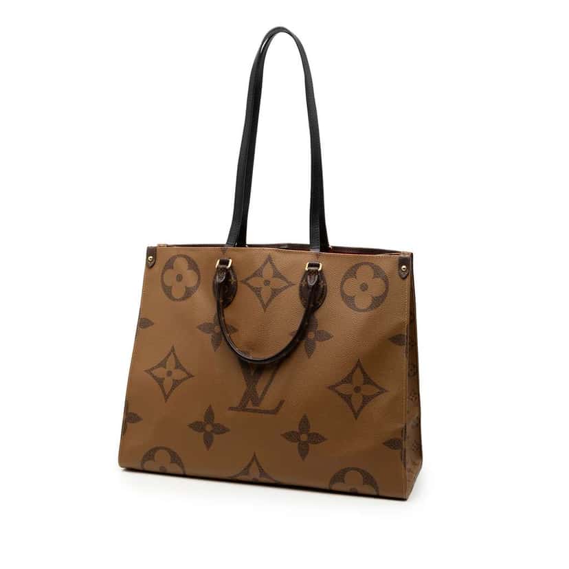 Louis Vuitton Monogram Reverse Giant OnTheGo GM Brown Good condition - Back View