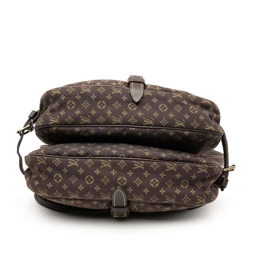 Louis Vuitton Monogram Mini Lin Saumur 30 Brown Canvas Good condition - Inside View