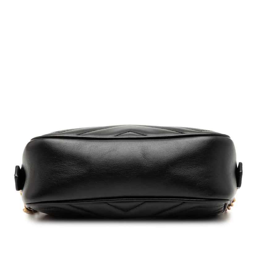Gucci Mini GG Marmont Matelasse Leather Crossbody Black Leather Good condition - Inside View