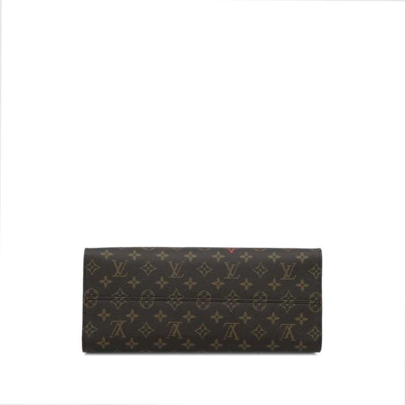 Louis Vuitton Limited Edition Monogram Fall In Love OntheGo Tote MM Brown Canvas Very good condition - Box View
