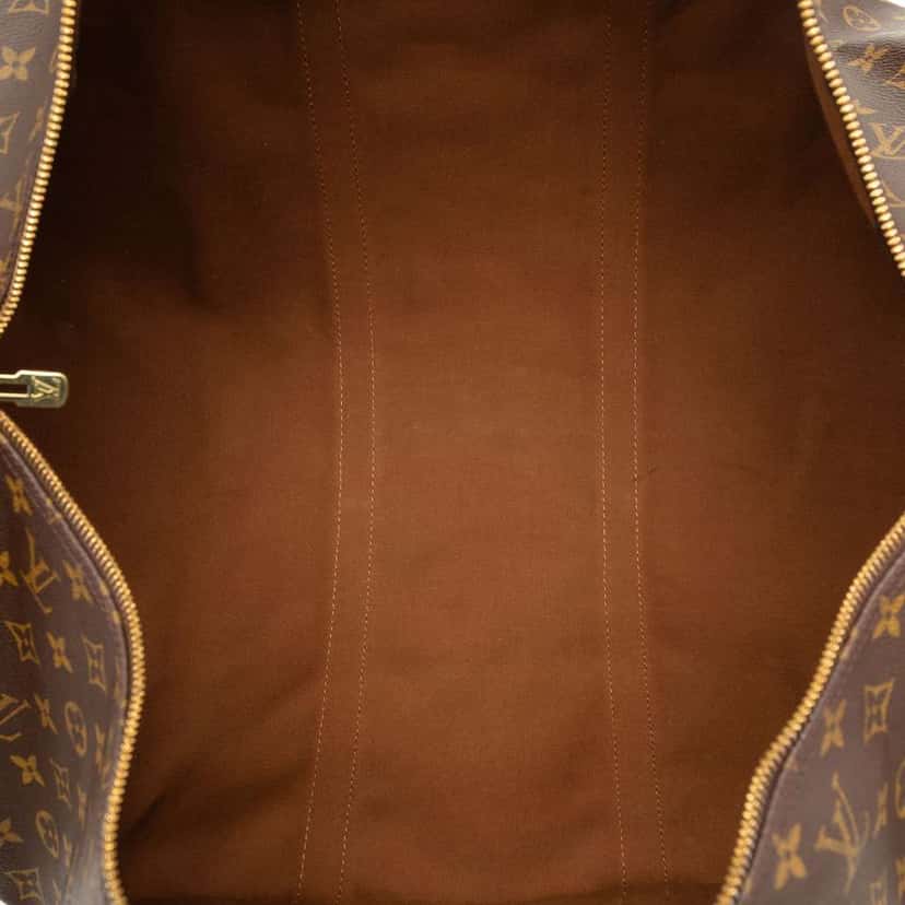Louis Vuitton Monogram Keepall Bandouliere 60 Brown Good condition - Model View