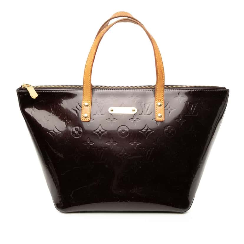 Louis Vuitton Monogram Vernis Bellevue PM Purple Leather Good condition - Front View