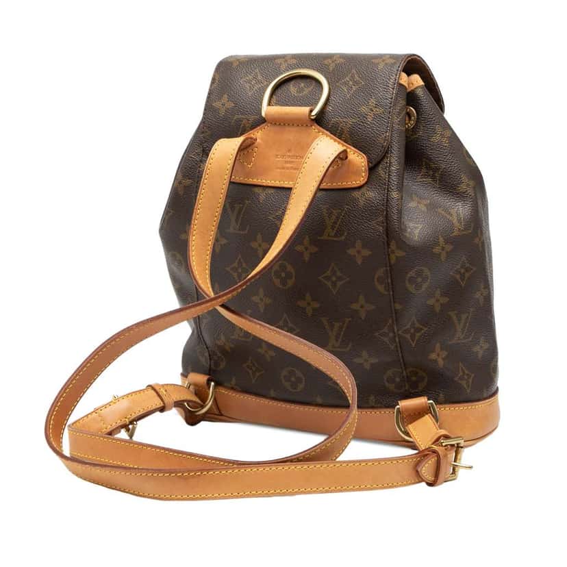 Louis Vuitton Monogram Montsouris MM Brown Good condition - Back View