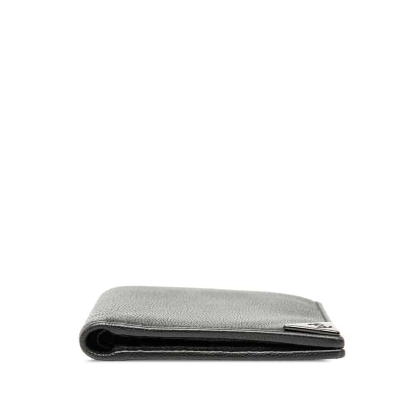 Chanel CC Caviar Bifold Wallet Black Leather Good condition - Inside View