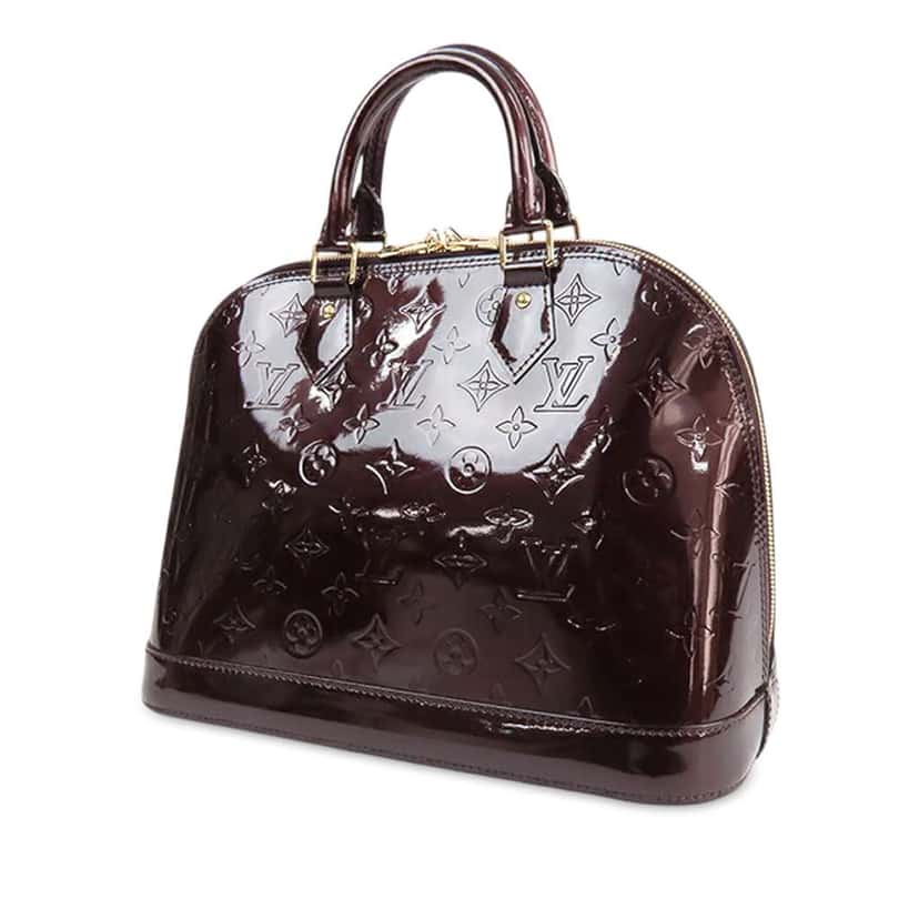 Louis Vuitton Monogram Vernis Alma PM Purple Leather Good condition - Back View