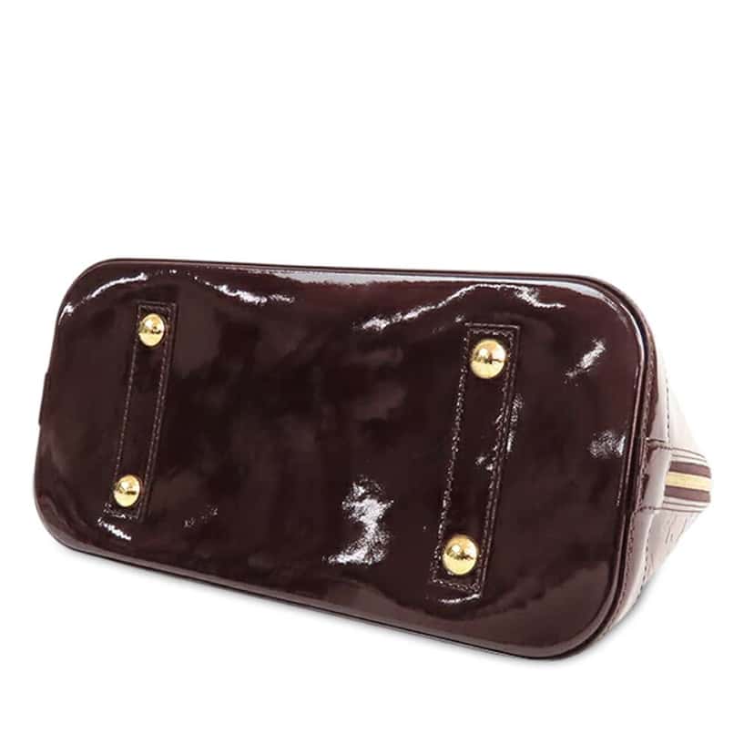 Louis Vuitton Monogram Vernis Alma PM Purple Leather Good condition - Inside View