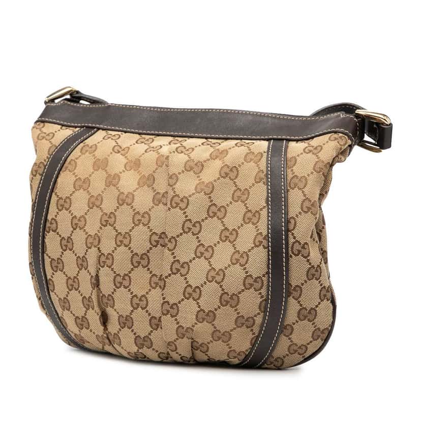 Gucci GG Canvas Abbey D Ring Crossbody Brown Canvas Very good condition - Back View