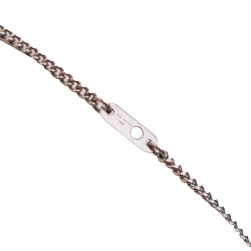 Louis Vuitton Silver Plated Monogram Eclipse Charms Necklace Silver Metal Good condition - Inside View