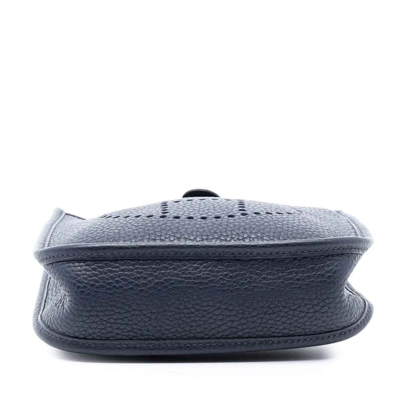 Hermès Clemence Evelyne TPM Blue Leather Good condition - Inside View
