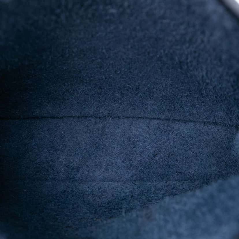 Hermès Clemence Evelyne TPM Blue Leather Good condition - Model View