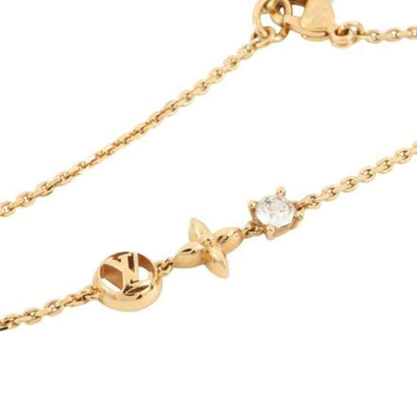 Louis Vuitton Gold Plated Petit Louis Bracelet Gold Metal Good condition - Model View