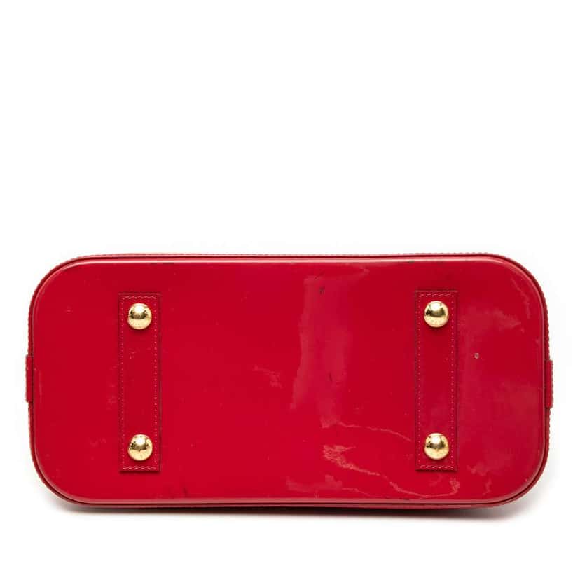 Louis Vuitton Monogram Vernis Alma PM Red Leather Good condition - Inside View