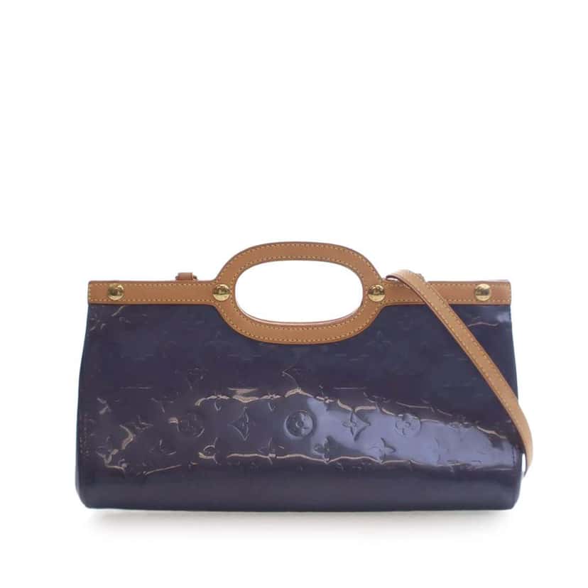 Louis Vuitton Monogram Vernis Roxbury Drive Purple Leather Good condition - Front View