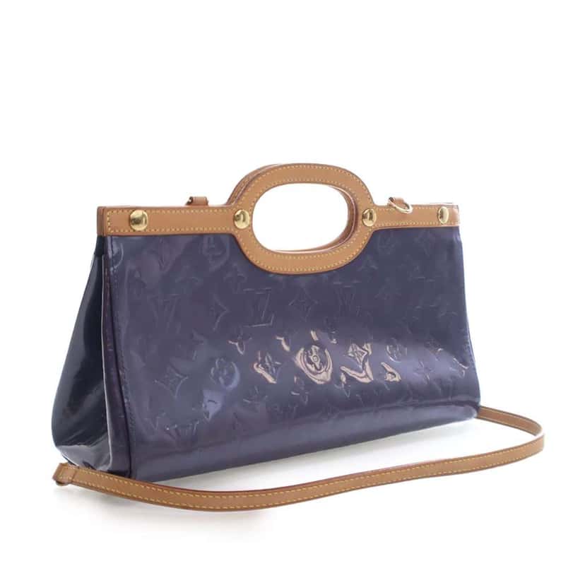 Louis Vuitton Monogram Vernis Roxbury Drive Purple Leather Good condition - Inside View
