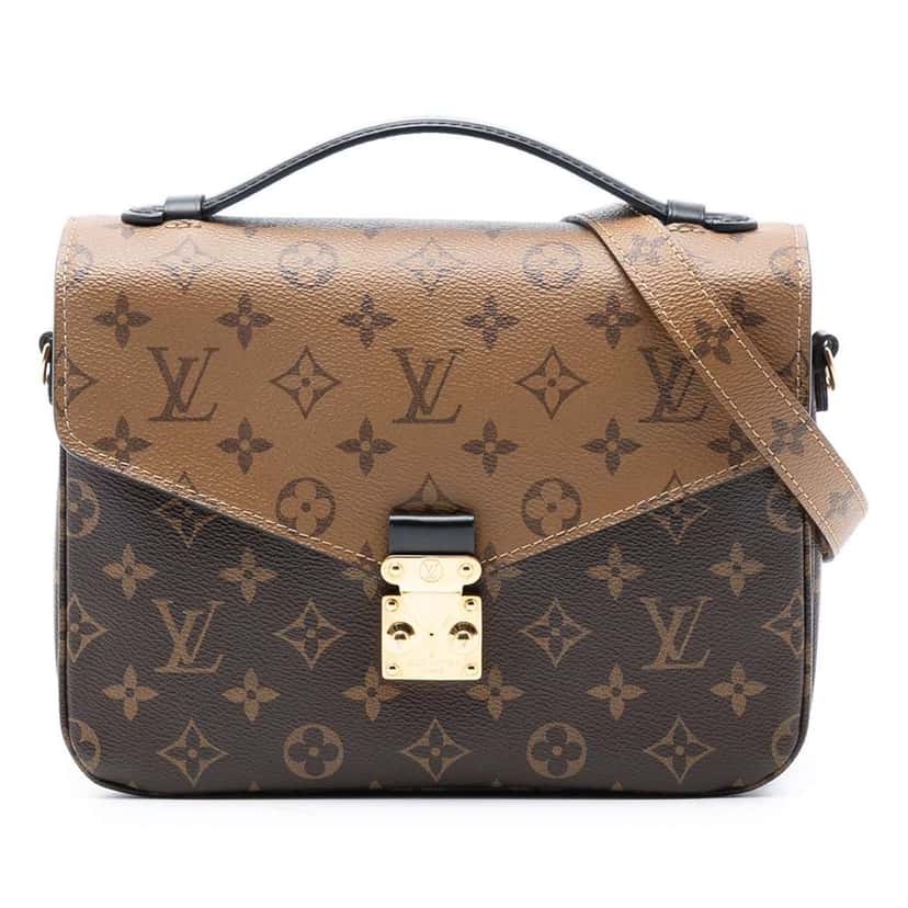 Louis Vuitton Monogram Reverse Pochette Metis Brown Good condition - Front View
