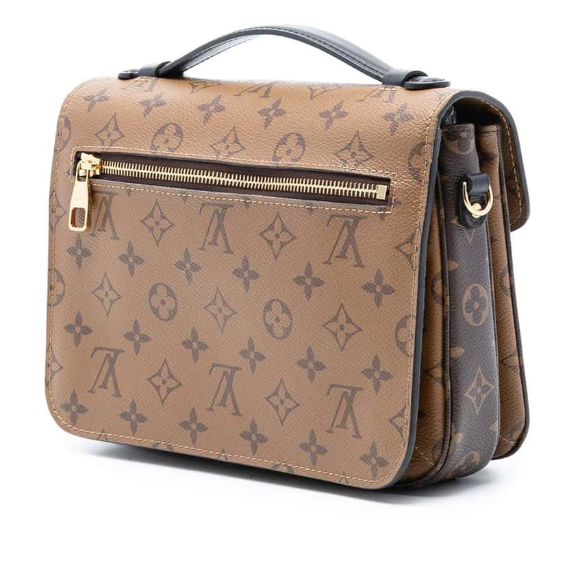 Louis Vuitton Monogram Reverse Pochette Metis Brown Good condition - Back View