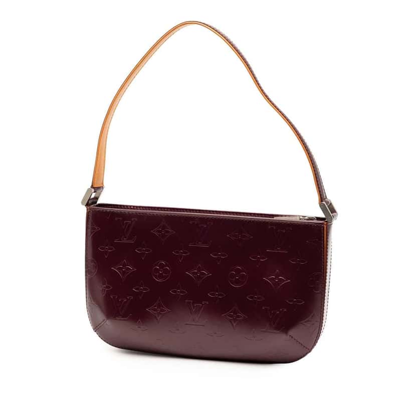 Louis Vuitton Monogram Mat Fowler Purple Leather Very good condition - Back View