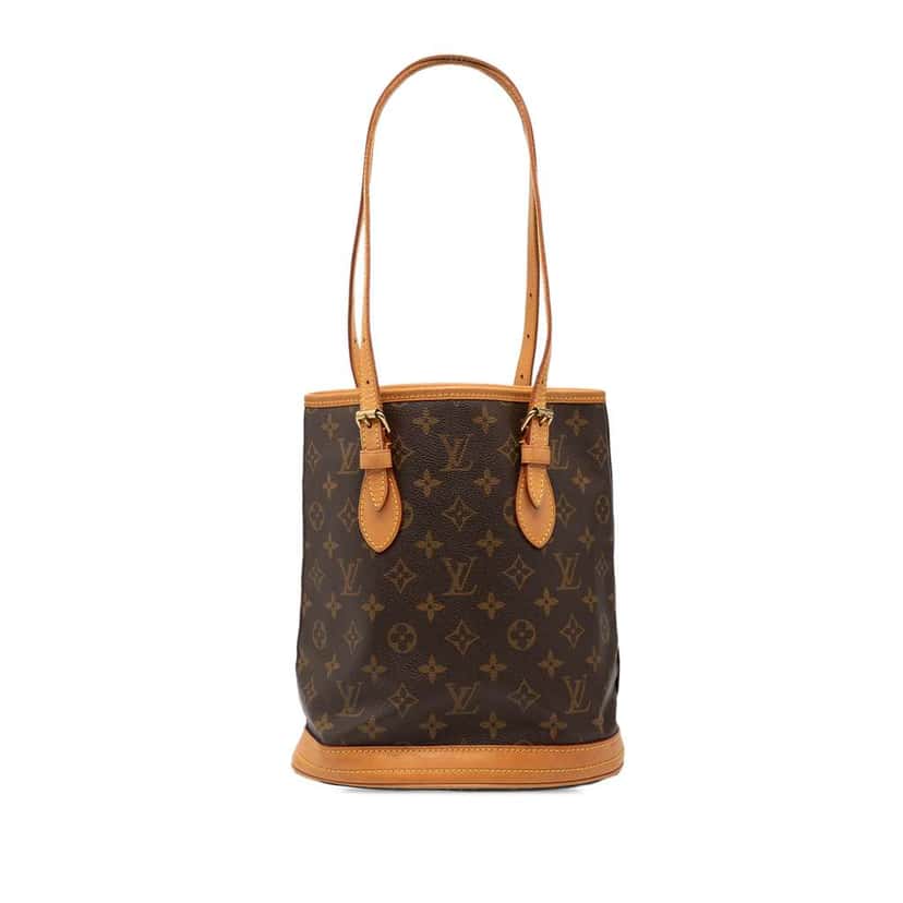 Louis Vuitton Monogram Petit Bucket Brown Good condition - Front View
