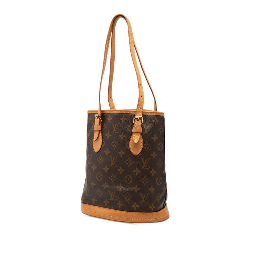 Louis Vuitton Monogram Petit Bucket Brown Good condition - Back View