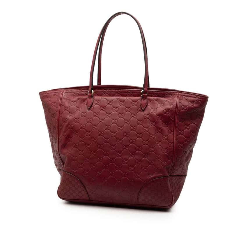 Gucci Guccissima Bree Tote Red Leather Good condition - Back View