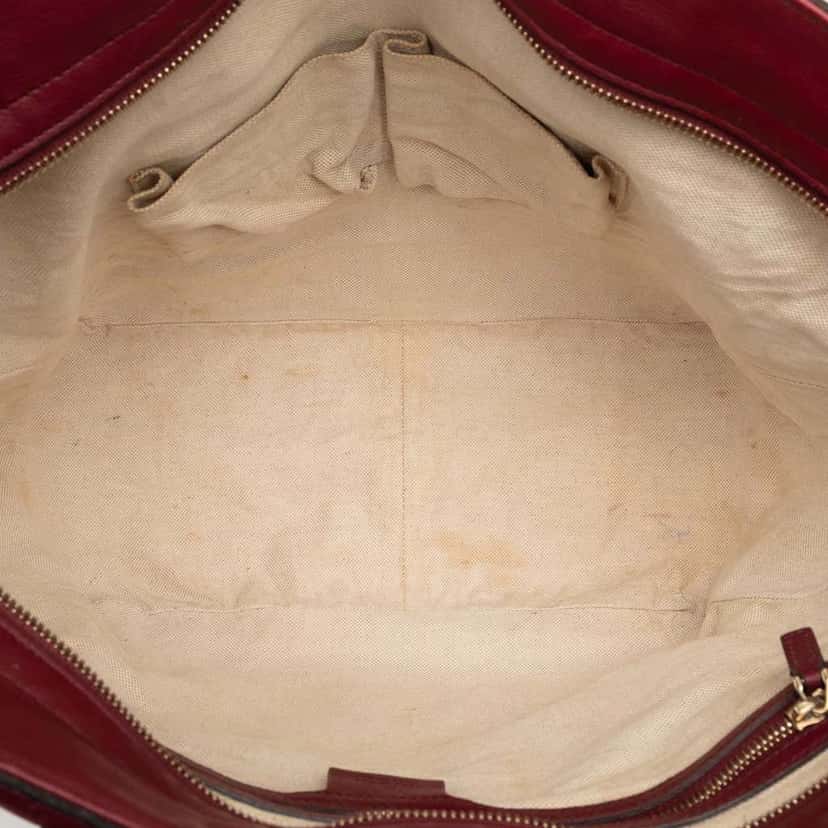 Gucci Guccissima Bree Tote Red Leather Good condition - Model View