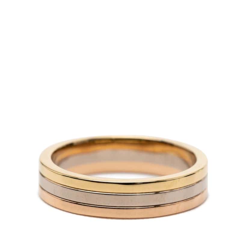 Cartier 18K Tricolor Gold Vendome Louis Cartier Wedding Band Gold Metal Good condition - Inside View