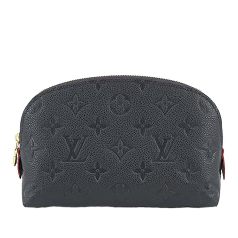 Louis Vuitton Monogram Empreinte Pochette Cosmetique Blue Leather Good condition - Front View