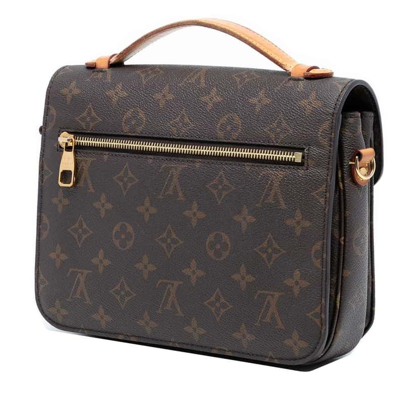 Louis Vuitton Monogram Pochette Metis Brown Good condition - Back View