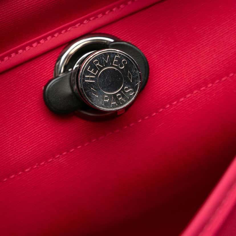 Hermès Toile Herbag Zip 31 Pink Canvas Good condition - Box View