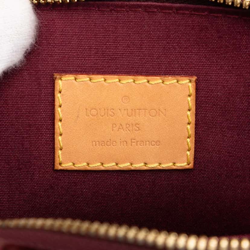 Louis Vuitton Monogram Vernis Alma PM Red Leather Good condition - Box View