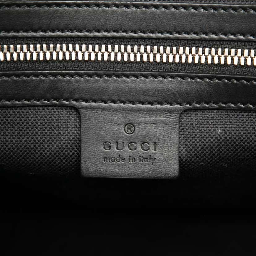 Gucci GG Supreme Tote Black Canvas Good condition - Box View