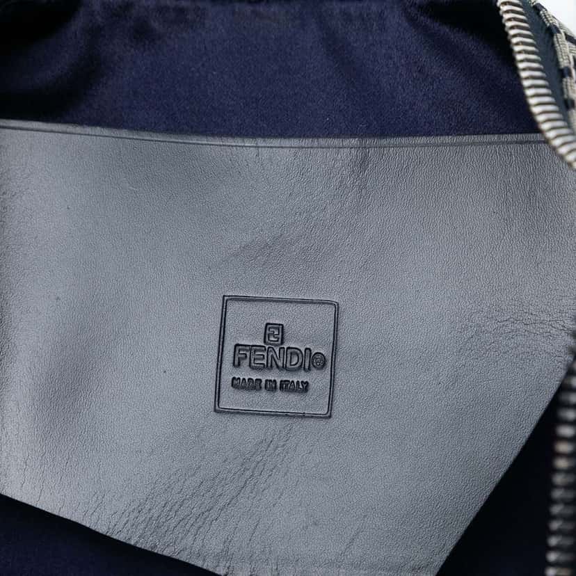 Fendi Zucchino Canvas Crossbody Grey Canvas Good condition - Box View
