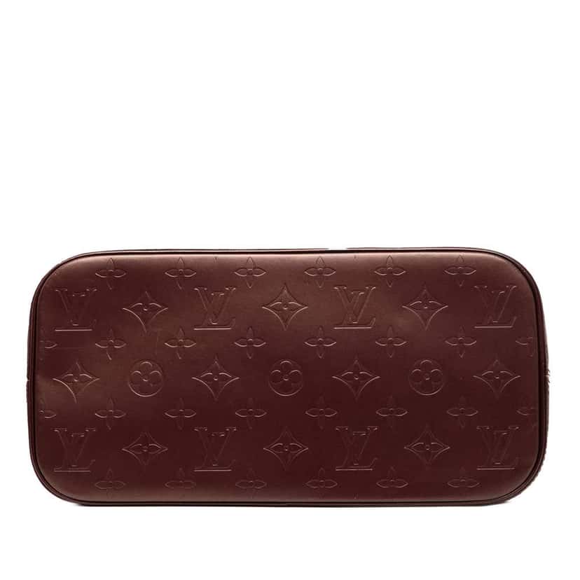 Louis Vuitton Monogram Mat Stockton Red Leather Good condition - Inside View