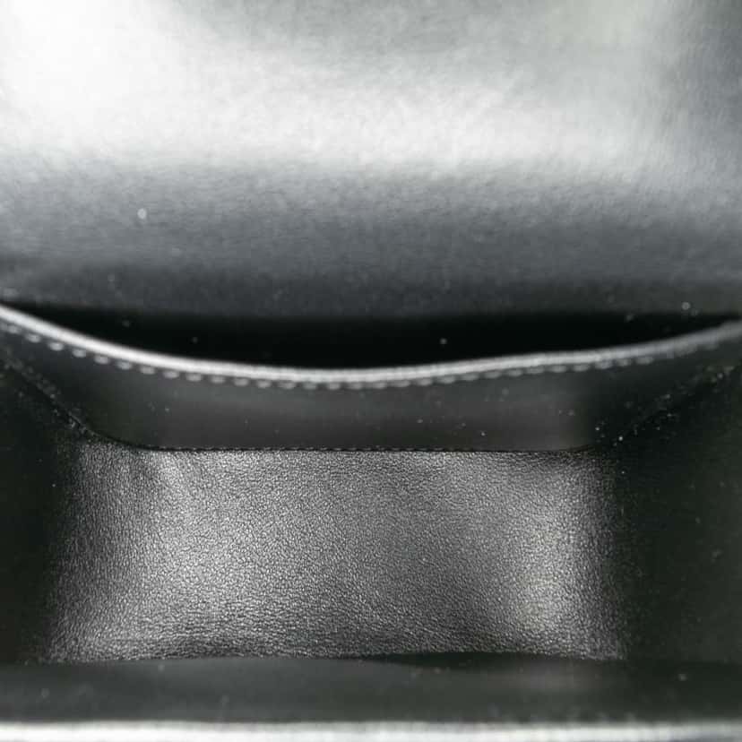 Celine Mini Patent Claude Chain Handbag Black Leather Good condition - Model View