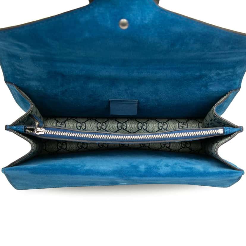 Gucci Small GG Supreme Blooms Dionysus Shoulder Bag Brown Canvas Good condition - Model View