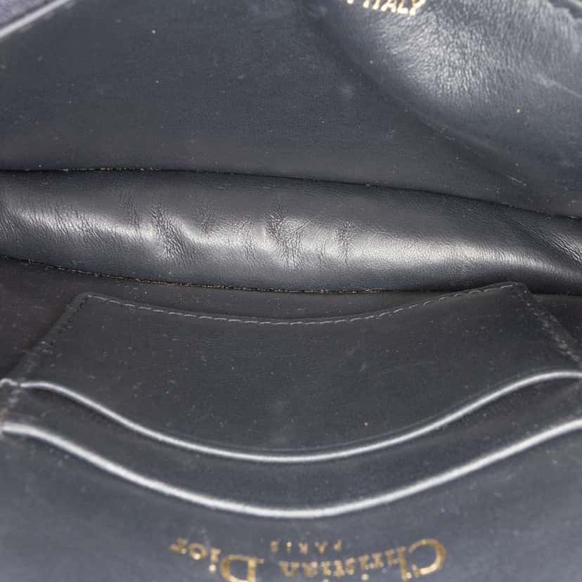 Dior Oblique Canvas Saddle Belt Bag Blue Canvas Good condition - Model View