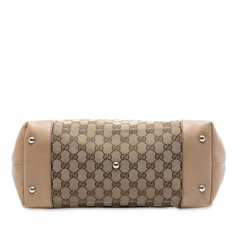 Gucci Medium GG Canvas Web Dressage Tote Brown Canvas Good condition - Inside View