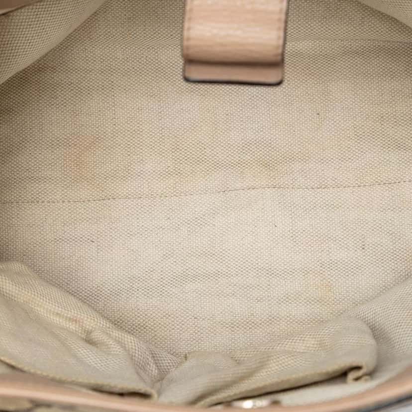 Gucci Medium GG Canvas Web Dressage Tote Brown Canvas Good condition - Model View