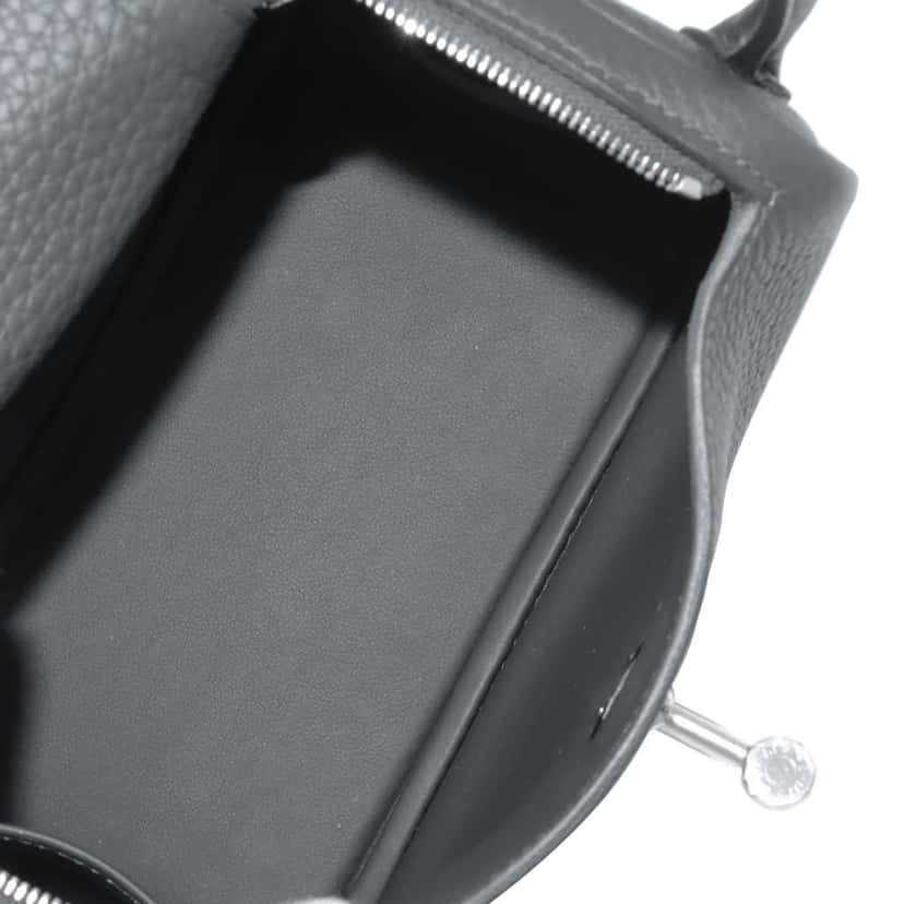 Hermès Mini Clemence Lindy 20 Green Leather Good condition - Inside View